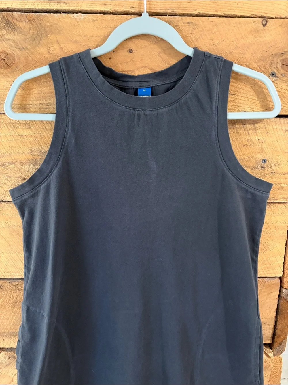 Old Navy grey Midi Dress - Sleeveless Cotton Blend